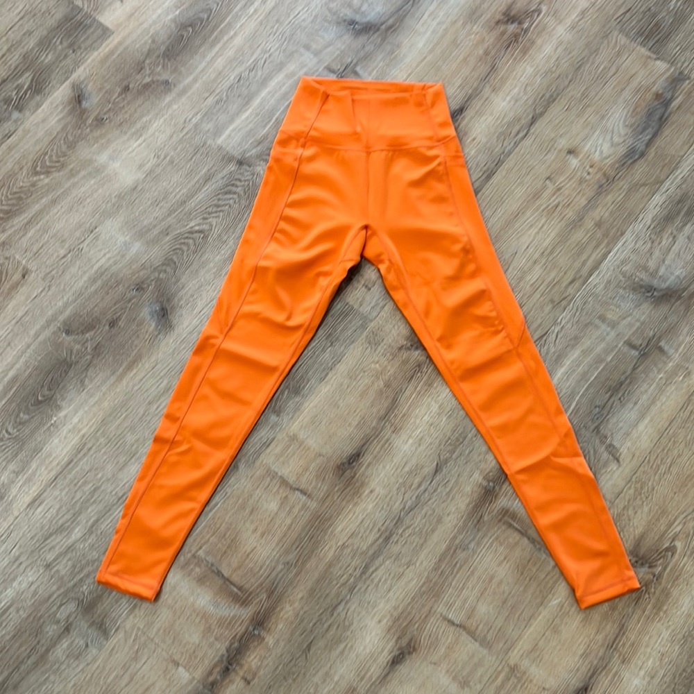 Orange Buff Bunny leggings